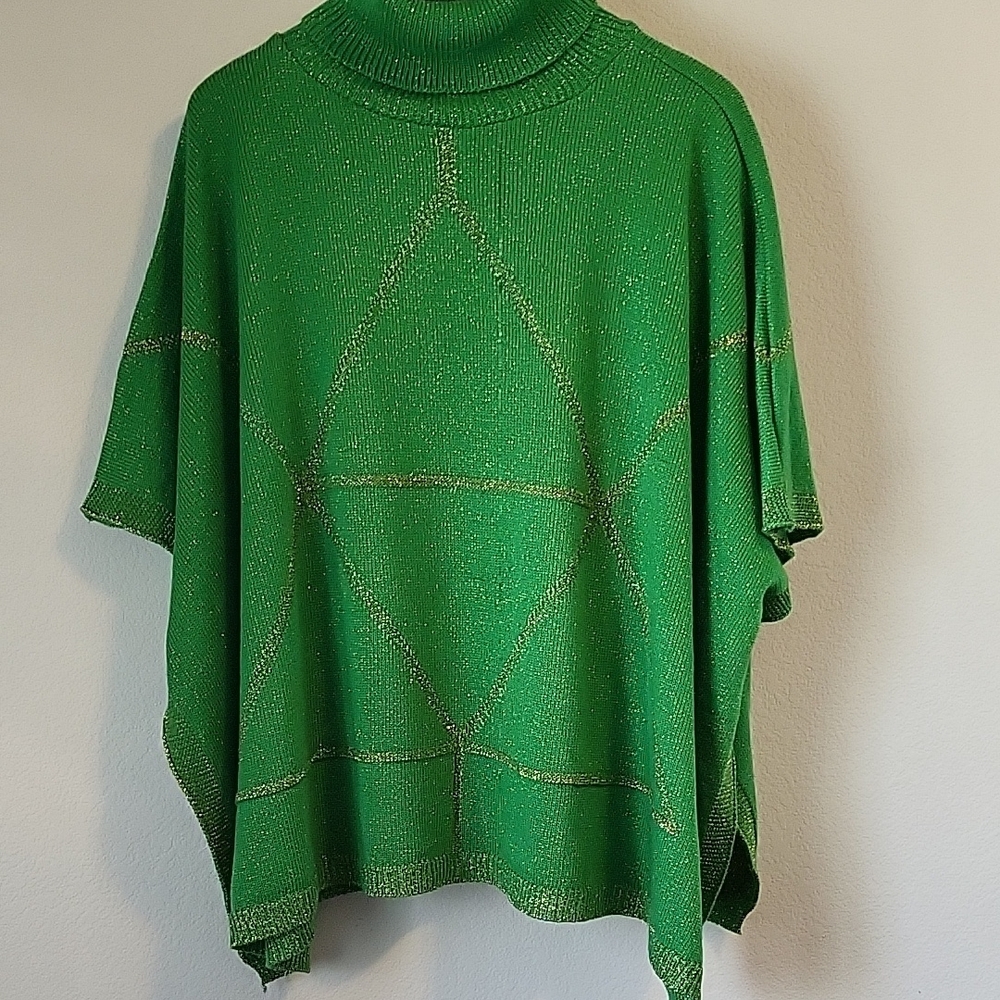 Green Knit Women's Sweater